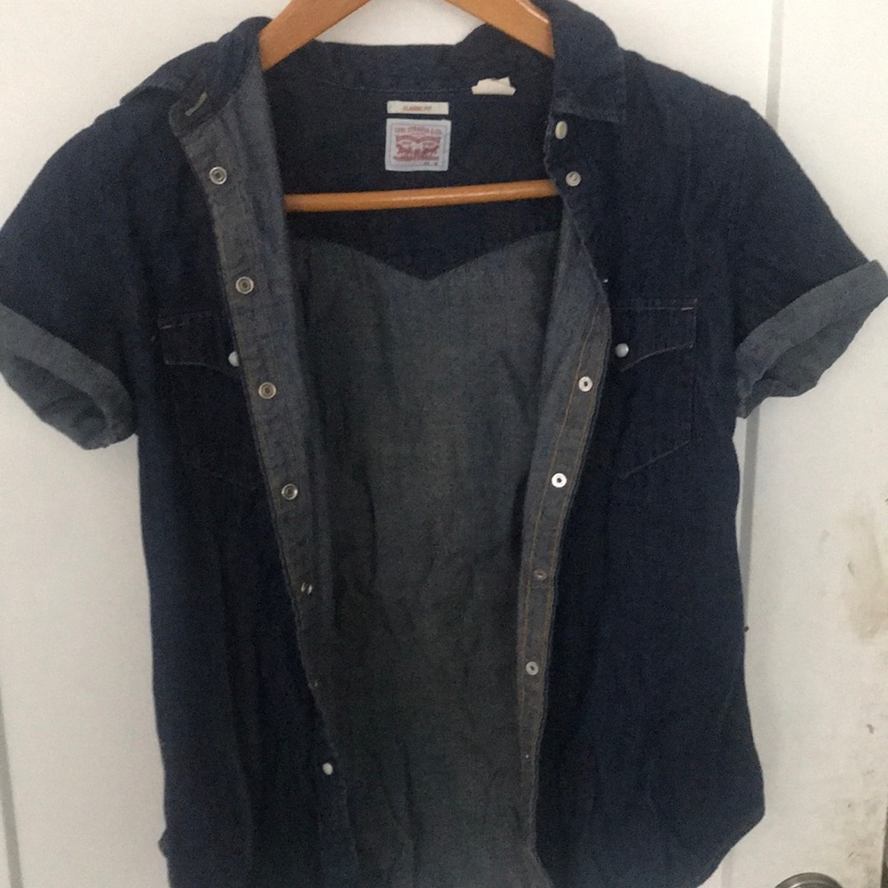 Levi Jean short sleeve top